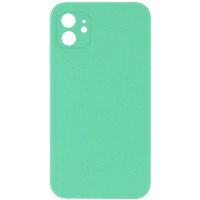 Silicone Case Square Full Camera Protective (AA) NOLOGO для Apple iPhone 11 (6.1) - Зеленый / Spearmint