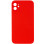 Silicone Case Square Full Camera Protective (AA) NOLOGO для Apple iPhone 11 (6.1) - Червоний / Red