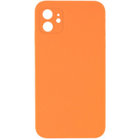 Silicone Case Square Full Camera Protective (AA) NOLOGO для Apple iPhone 11 (6.1) - Оранжевый / Papaya