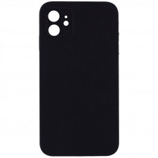 Silicone Case Square Full Camera Protective (AA) NOLOGO для Apple iPhone 11 (6.1) - Черный / Black