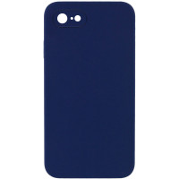 Silicone Case Square Full Camera Protective (AA) NOLOGO для Apple iPhone 6/6s (4.7) - Темно-синій / Midnight blue