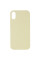 Чехол Silicone Case Full Protective (AA) NO LOGO для Apple iPhone X / XS (5.8) - Желтый / Mellow Yellow - фото