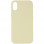 Чехол Silicone Case Full Protective (AA) NO LOGO для Apple iPhone X / XS (5.8) - Желтый / Mellow Yellow