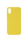 Чехол Silicone Case Full Protective (AA) NO LOGO для Apple iPhone X / XS (5.8) - Желтый / Yellow - фото