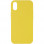 Чохол Silicone Case Full Protective (AA) NO LOGO для Apple iPhone X / XS (5.8) - Жовтий / Yellow