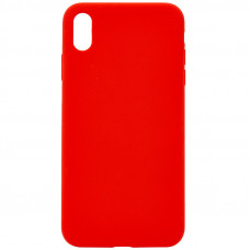 Чехол Silicone Case Full Protective (AA) NO LOGO для Apple iPhone X / XS (5.8) - Красный / Red