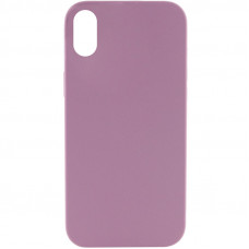 Чехол Silicone Case Full Protective (AA) NO LOGO для Apple iPhone X / XS (5.8) - Лиловый / Lilac Pride