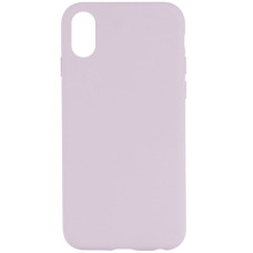Чехол Silicone Case Full Protective (AA) NO LOGO для Apple iPhone X / XS (5.8) - Сиреневый / Lilac