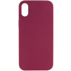 Чехол Silicone Case Full Protective (AA) NO LOGO для Apple iPhone XR (6.1) - Бордовый / Maroon