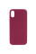 Чехол Silicone Case Full Protective (AA) NO LOGO для Apple iPhone XR (6.1) - Бордовый / Maroon - фото