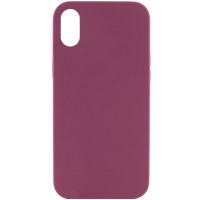 Чохол Silicone Case Full Protective (AA) NO LOGO для Apple iPhone XR (6.1) - Бордовий / Plum