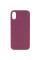 Чохол Silicone Case Full Protective (AA) NO LOGO для Apple iPhone XR (6.1) - Бордовий / Plum - фото