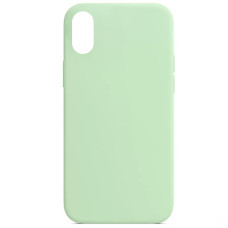 Чехол Silicone Case Full Protective (AA) NO LOGO для Apple iPhone XR (6.1) - Зеленый / Pistachio