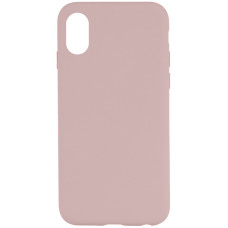 Чехол Silicone Case Full Protective (AA) NO LOGO для Apple iPhone XR (6.1) - Розовый / Chalk Pink