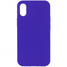 Чехол Silicone Case Full Protective (AA) NO LOGO для Apple iPhone XR (6.1) - Фиолетовый / Ultra Violet