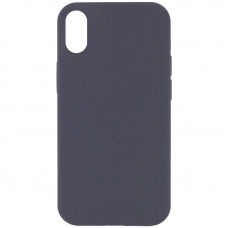 Чехол Silicone Case Full Protective (AA) NO LOGO для Apple iPhone XS Max (6.5) - Серый / Dark Gray