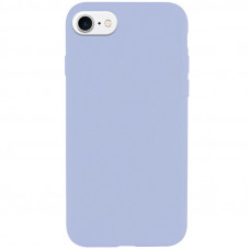 Чехол Silicone Case Full Protective (AA) NO LOGO для Apple iPhone SE (2020) - Голубой / Lilac Blue