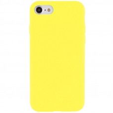 Чехол Silicone Case Full Protective (AA) NO LOGO для Apple iPhone SE (2020) - Желтый / Yellow