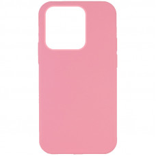 Чехол Silicone Case Full Protective (AA) NO LOGO для Apple iPhone 14 Pro Max (6.7) - Розовый / Light pink