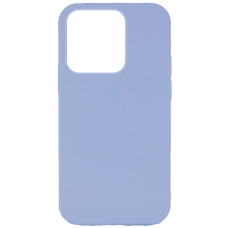 Чехол Silicone Case Full Protective (AA) NO LOGO для Apple iPhone 15 Pro Max (6.7) - Голубой / Lilac Blue