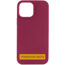Чехол Silicone Case Full Protective (AA) NO LOGO для Apple iPhone 16 Pro (6.3) - Бордовый / Maroon