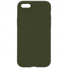 Чехол Silicone Case Full Protective (AA) NO LOGO для Apple iPhone 6/6s (4.7) - Зеленый / Dark Olive