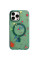 Чехол TPU+PC Flush with MagSafe для Apple iPhone 12 Pro Max (6.7) - Dark green - фото