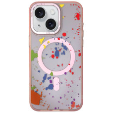 Чехол TPU+PC Flush with MagSafe для Apple iPhone 13 (6.1) - Baby pink