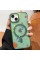 Чехол TPU+PC Flush with MagSafe для Apple iPhone 13 (6.1) - Dark green - фото