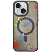 Чохол TPU+PC Flush with MagSafe для Apple iPhone 13 (6.1) - Titanium black