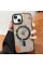 Чохол TPU+PC Flush with MagSafe для Apple iPhone 13 (6.1) - Titanium black - фото