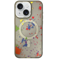 Чохол TPU+PC Flush with MagSafe для Apple iPhone 13 (6.1) - Titanium grey