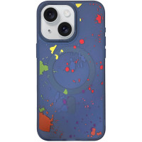 Чохол TPU+PC Flush with MagSafe для Apple iPhone 14 (6.1) - Dark blue