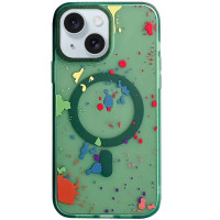 Чохол TPU+PC Flush with MagSafe для Apple iPhone 14 (6.1) - Dark green