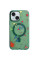 Чохол TPU+PC Flush with MagSafe для Apple iPhone 14 (6.1) - Dark green - фото