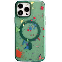 Чехол TPU+PC Flush with MagSafe для Apple iPhone 15 Pro Max (6.7) - Dark green