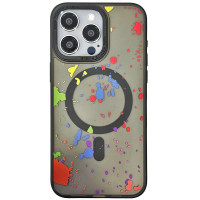 Чехол TPU+PC Flush with MagSafe для Apple iPhone 15 Pro Max (6.7) - Titanium black