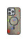 Чехол TPU+PC Flush with MagSafe для Apple iPhone 15 Pro Max (6.7) - Titanium black - фото