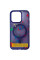 Чохол TPU+PC Flush with MagSafe для Samsung Galaxy S24 / S25 - Dark purple - фото