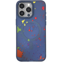 Чохол TPU+PC Flush with MagSafe для Apple iPhone 16 Pro (6.3) - Dark blue
