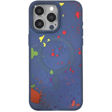 Чохол TPU+PC Flush with MagSafe для Apple iPhone 16 Pro (6.3) - Dark blue