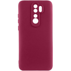 Чохол Silicone Cover Lakshmi Full Camera (AA) для Xiaomi Redmi Note 8 Pro - Бордовий / Marsala