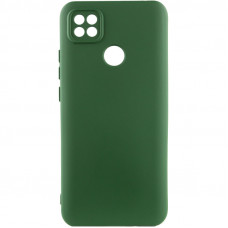 Чехол Silicone Cover Lakshmi Full Camera (AA) для Xiaomi Redmi 9C - Зеленый / Dark green