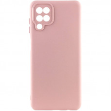 Чохол Silicone Cover Lakshmi Full Camera (AA) для Samsung Galaxy A12 - Рожевий / Pink