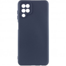 Чохол Silicone Cover Lakshmi Full Camera (AA) для Samsung Galaxy A12 - Синій / Midnight Blue