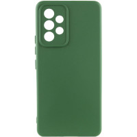 Чохол Silicone Cover Lakshmi Full Camera (AA) для Samsung Galaxy A32 4G - Зелений / Dark green