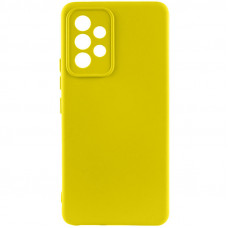 Чохол Silicone Cover Lakshmi Full Camera (AA) для Samsung Galaxy A52 4G / A52 5G / A52s - Жовтий / Flash