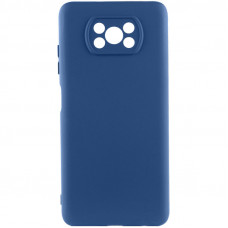 Чехол Silicone Cover Lakshmi Full Camera (AA) для Xiaomi Poco X3 NFC / Poco X3 Pro - Синий / Navy Blue