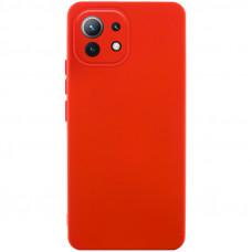 Чохол Silicone Cover Lakshmi Full Camera (AA) для Xiaomi Mi 11 Lite - Червоний / Red