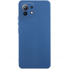 Чохол Silicone Cover Lakshmi Full Camera (AA) для Xiaomi Mi 11 Lite - Синій / Navy Blue